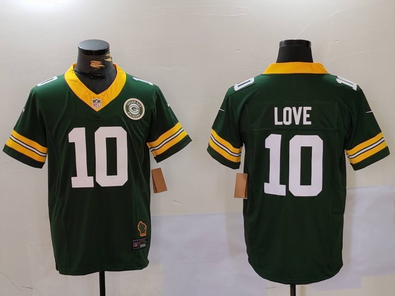 Men Green Bay Packers #10 Love Black 2025 Nike Limited NFL Jersey style 002->green bay packers->NFL Jersey